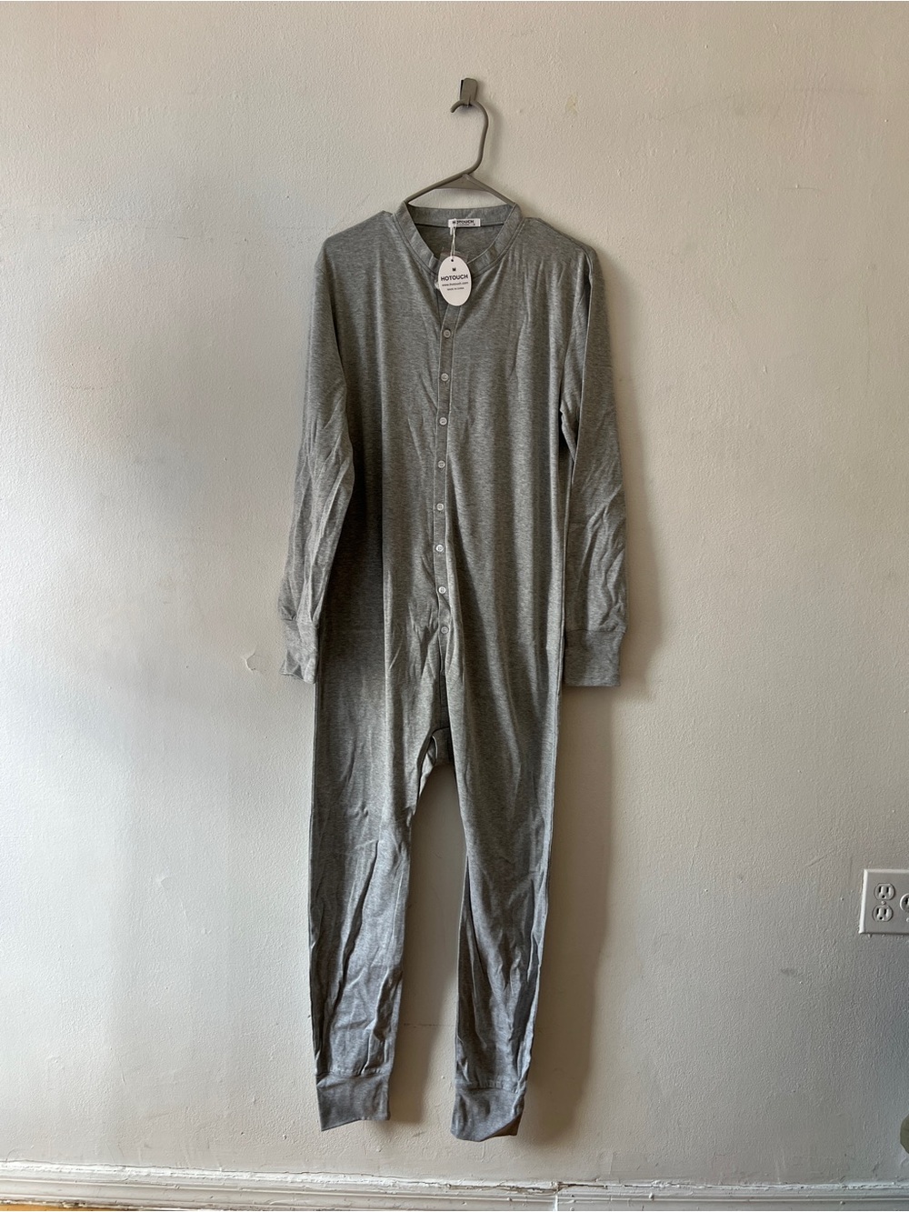 BNWT Hotouch Adult Longjohns Underwear Pajamas Size Medium Gray
